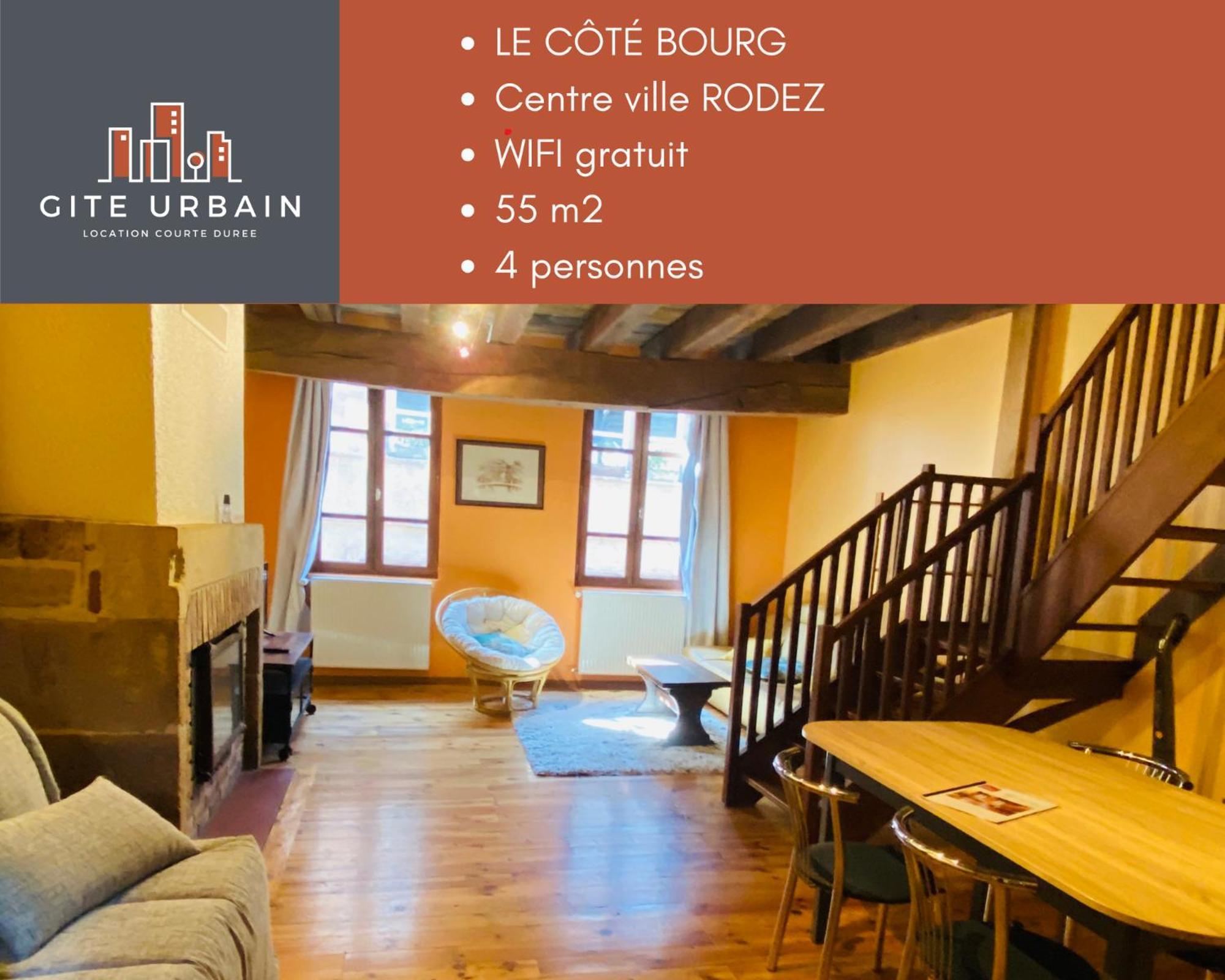 Gite Urbain - Cote Bourg Rodez Eksteriør bilde